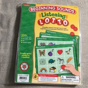 Lakeshore Beginning Sounds Listening Lotto With CD